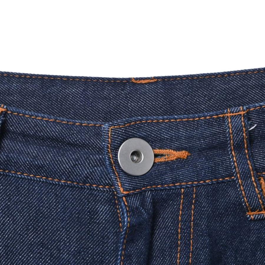 nagonstans 美品 コットン カーブ デニム パンツ M インディゴ ナゴ 