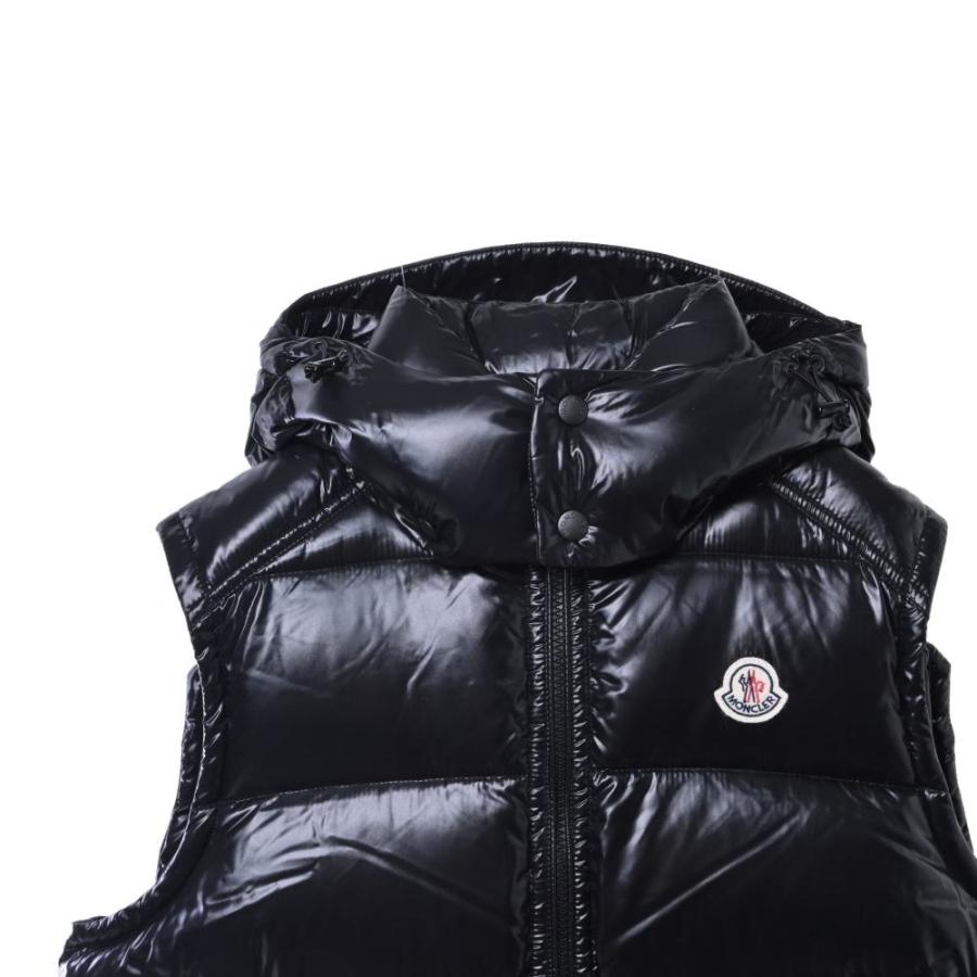 美品 MONCLER LACET ジップ ダウンベスト 3 ブラック モンクレール 