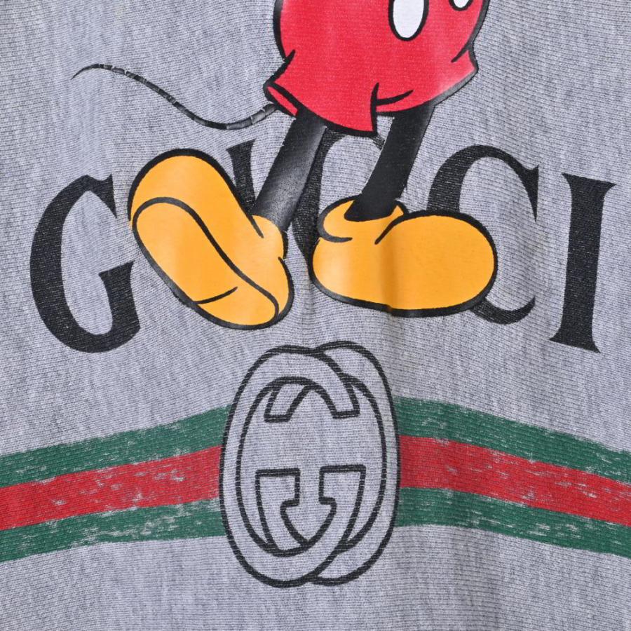GUCCI 604218 ミッキープリント プルオーバーパーカ XS グレー グッチ  