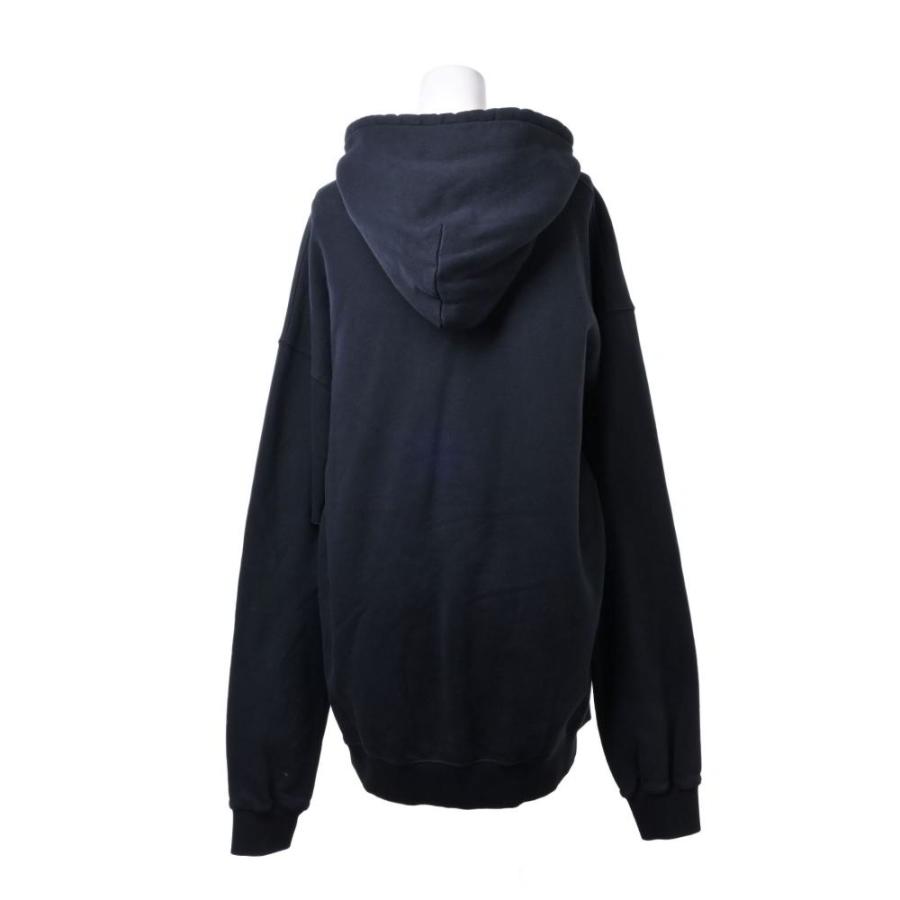 Vetements ロゴ刺繍 プルオーバー パーカ XS ブラック ヴェトモン 