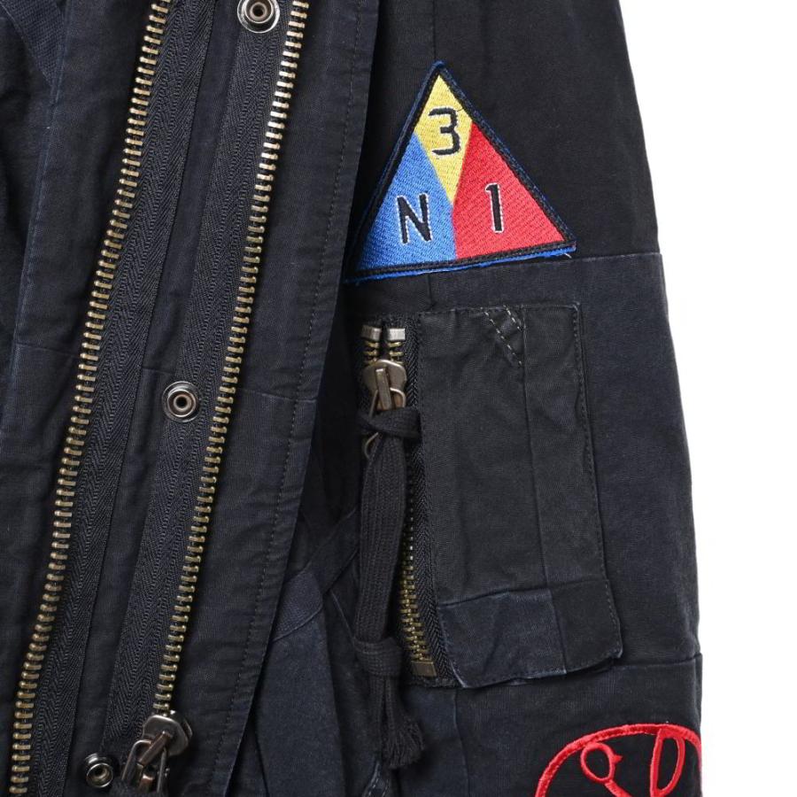 美品 GREG LAUREN tent scrapwork3n1 ファー付き モッズコート 1