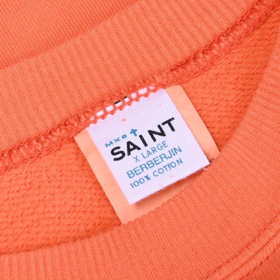 美品 SAINT MICHAEL BerBerJin NOISE プリント スウェット XL オレンジ セントマイケル KL4B3PC65_5