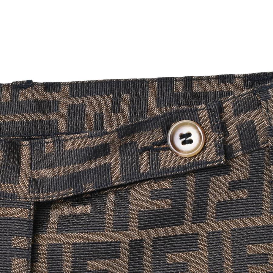 FENDI（フェンディ） 美品 ヴィンテージ ズッカ柄 パンツ 40 ブラウン