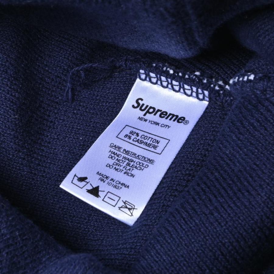 Supreme（シュプリーム） 美品 カシミヤ混 ロゴ ニット帽 FREE