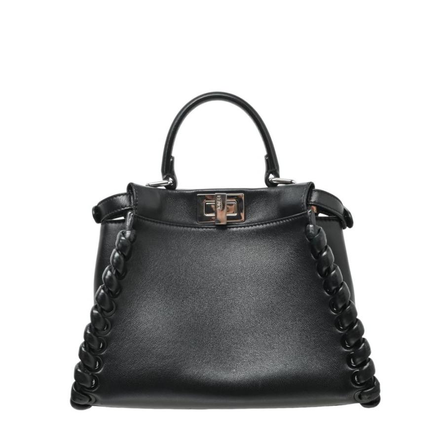 FENDI（フェンディ） ピーカブーミニ 2way レザー ショルダーバッグ 