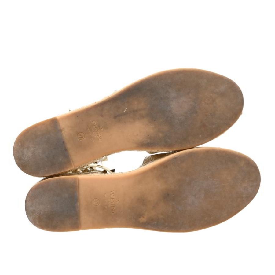 美品★VALENTINO ヴァレンティノ　ロックスタッズ　エスパドリーユ　36 VALENTINO バレンチノ ヴァレンティノ ロックスタッズ カーフ