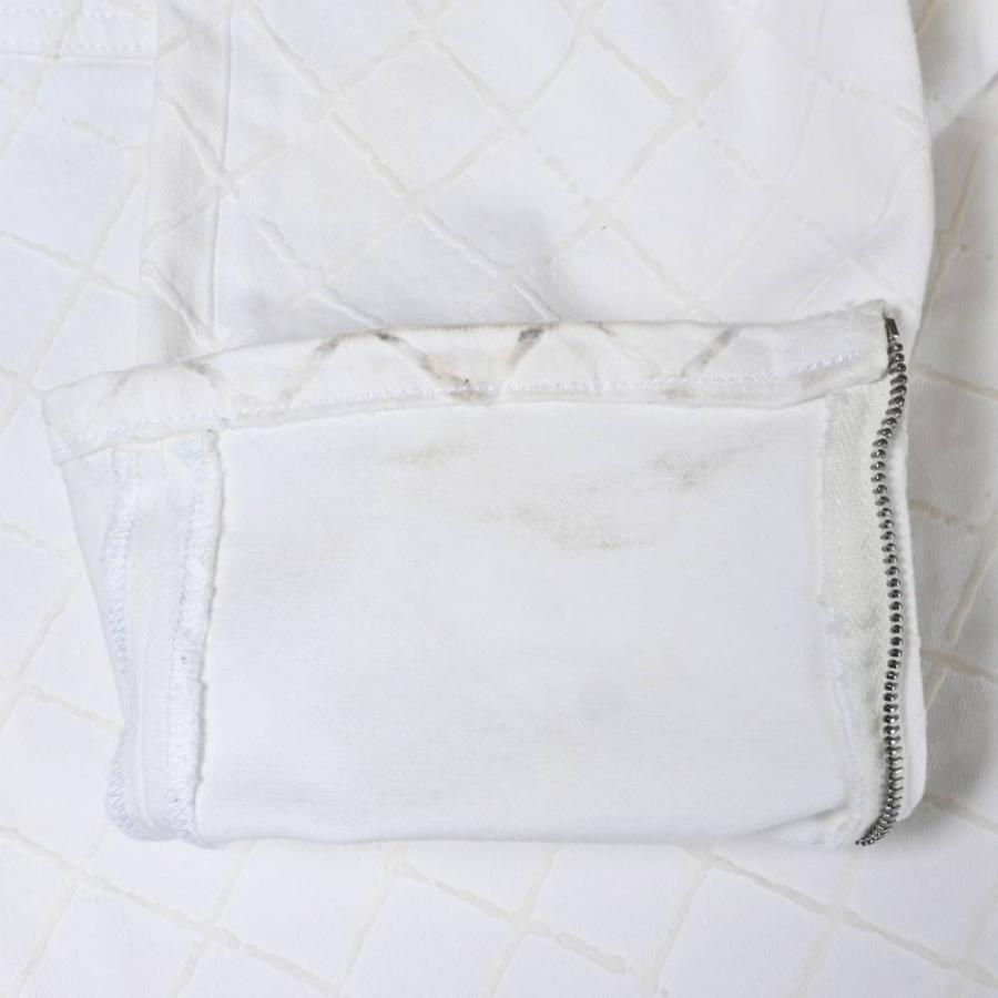 CHANEL P58418V44383 裾ジップ マトラッセ デニム パンツ 36 ホワイト シャネル KL4BAPSC95_6