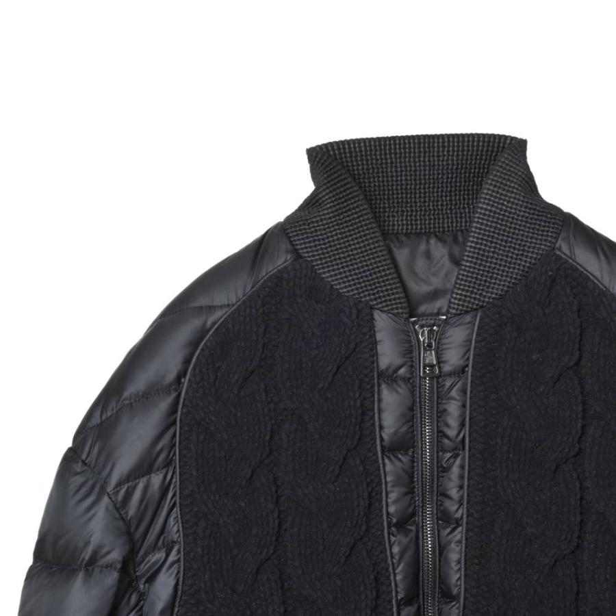 MONCLER Y ケーブル ニット ドッキング ダウン ジャケット 00 ブラック モンクレール KL4BAQUP93_2