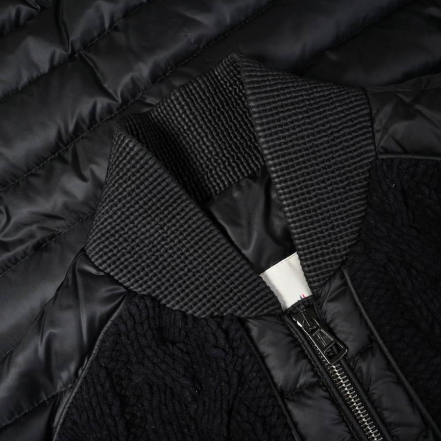 MONCLER Y ケーブル ニット ドッキング ダウン ジャケット 00 ブラック モンクレール KL4BAQUP93_4