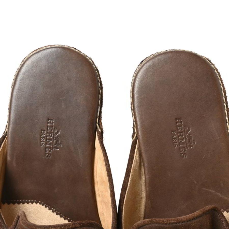 エルメス サイズ:42 ガブリエル ケリーバックルレザーサンダル 中古 BS99