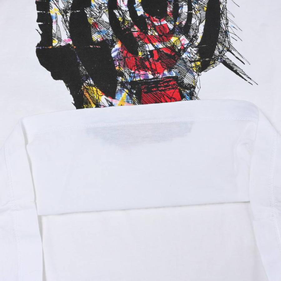 定価7.4万　Dsquared2　パンクロゴテープ　カーペンターシャツ　50 白 DSQUARED2（ディースクエアード） グラフィック プリント Tシャツ S