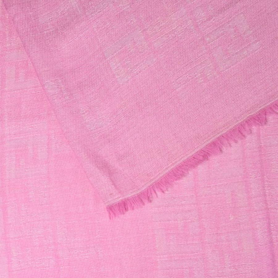 FENDI（フェンディ） ズッカ柄 モダール シルク混 ストール マフラー