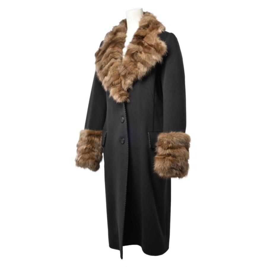 FENDI（フェンディ） 美品 ロシアンセーブル カシミヤ ロングコート 40