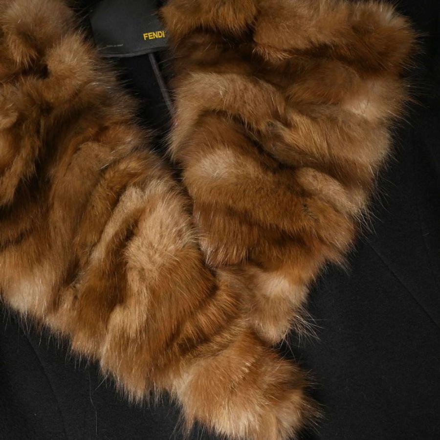 FENDI（フェンディ） 美品 ロシアンセーブル カシミヤ ロングコート 40