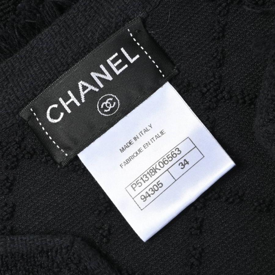CHANEL P51318K06563 マトラッセ ココマーク刺繍 パイル ノースリーブ ワンピース シャネル KL4SLPLB06_8