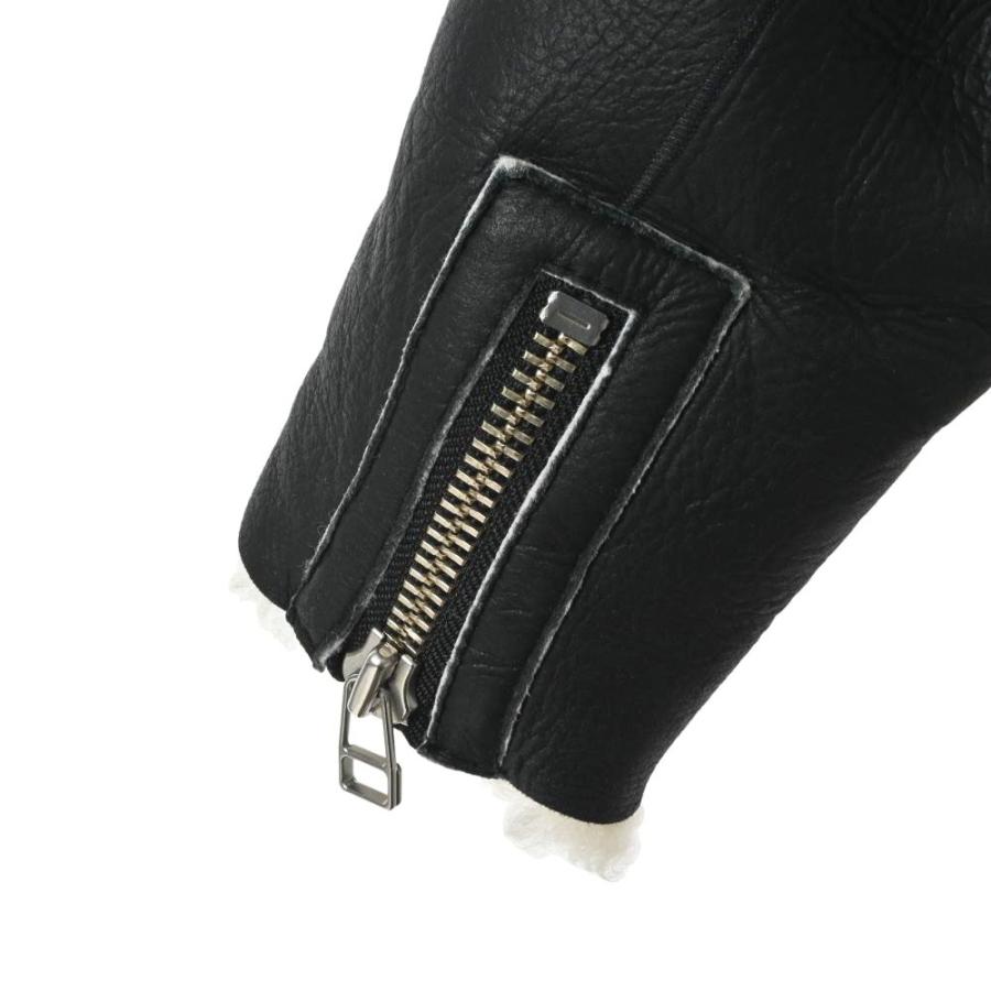 LANVIN en Bleu 美品 ムートン ライダース ジャケット 38 ブラック 