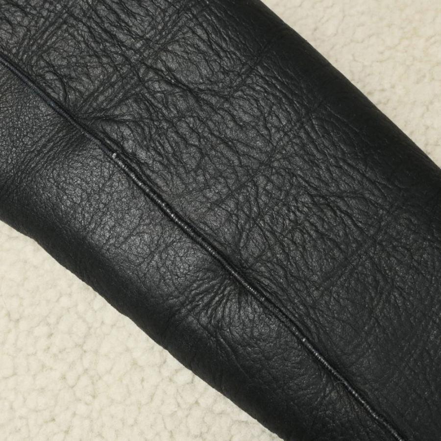LANVIN en Bleu 美品 ムートン ライダース ジャケット 38 ブラック 