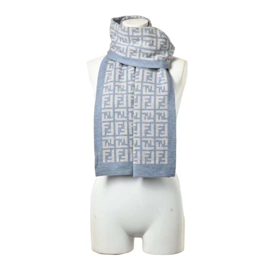 FENDI（フェンディ） イタリア製 ズッカ柄 ウール マフラー FREE