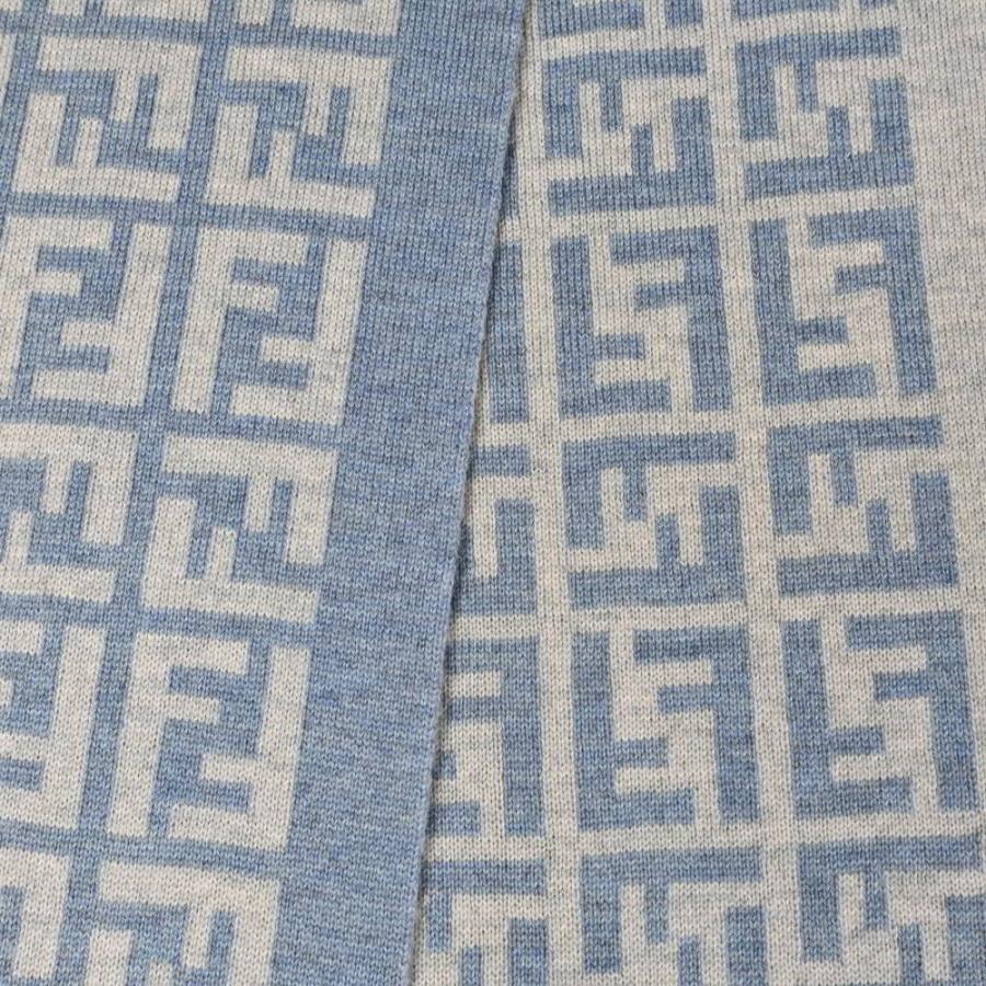 FENDI（フェンディ） イタリア製 ズッカ柄 ウール マフラー FREE