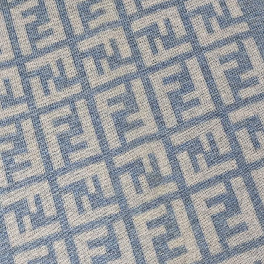 FENDI（フェンディ） イタリア製 ズッカ柄 ウール マフラー FREE