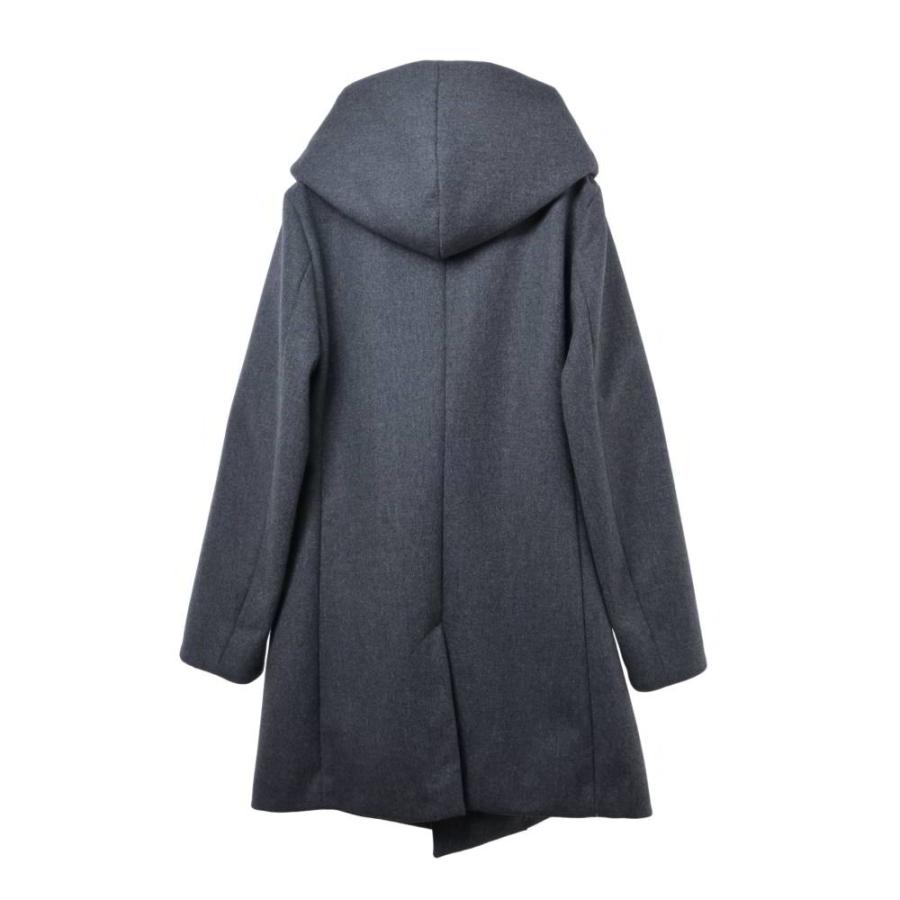 1 piu 1 uguale 3 カシミヤ混 メルトン ジップ ラップ コート 1 piu 1 uguale 3（ウノピゥウノウグァーレトレ） 美品 カシミヤ混