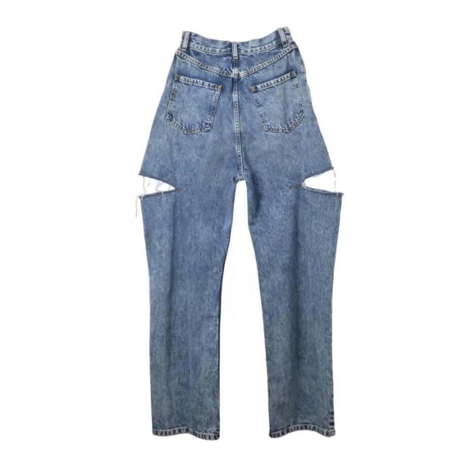 Maison Margiela S51LA0107 サイドカット デニム パンツ 36 ブルー