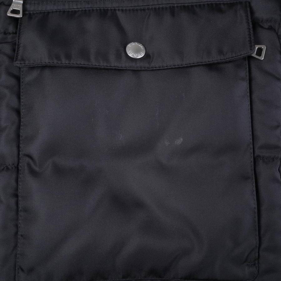 PRADA（プラダ） PRADA SGH163 レザー切替 ジップ ダウン ジャケット