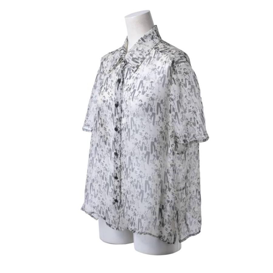 CHANEL（シャネル） CHANEL 03P P21471V12292 プリント シルクシャツ