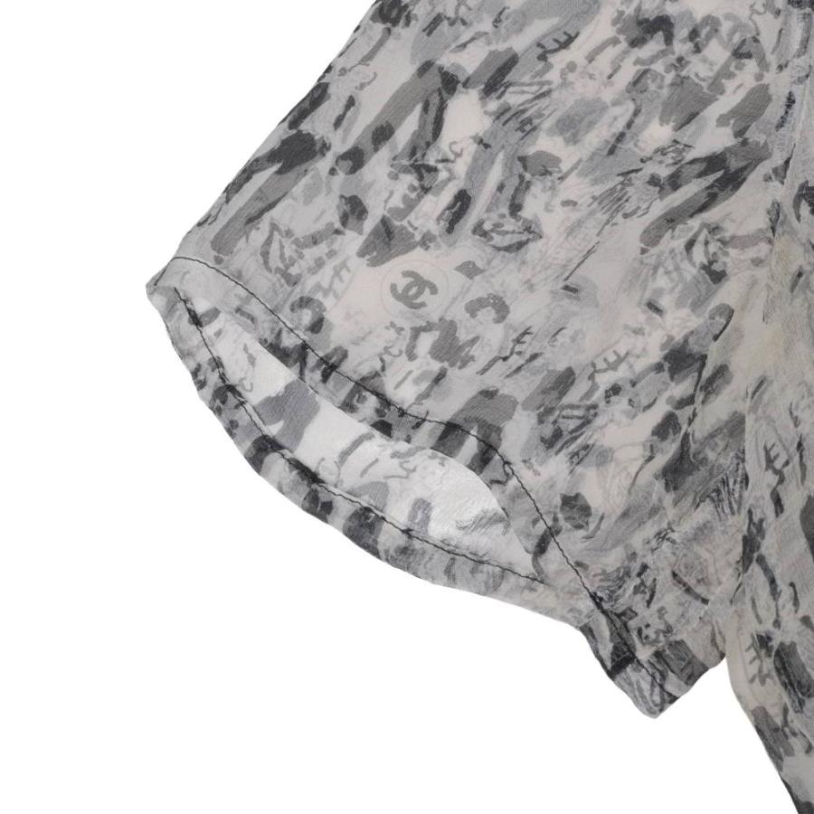 CHANEL（シャネル） CHANEL 03P P21471V12292 プリント シルクシャツ