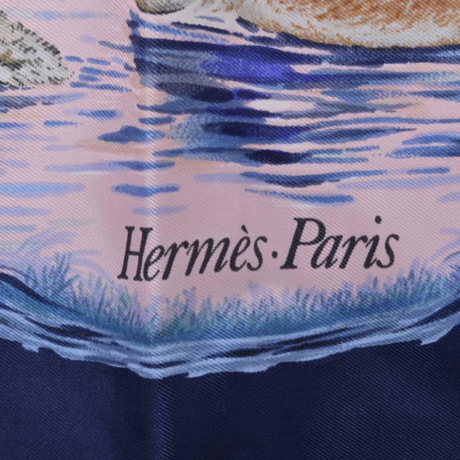 Hermès カマルグでの休息　カレスカーフ 90cm HERMES（エルメス） HERMES Halte en Camargue カマルグでの休息 カレ