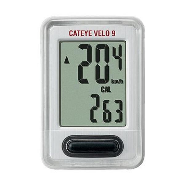 有線式 サイクルコンピュータ CATEYE キャットアイ VELO9 ベロ9 CC-VL820 スピードメーター 消費カロリー 速度 距離 時間 時計 等多機能｜cycleland720｜02