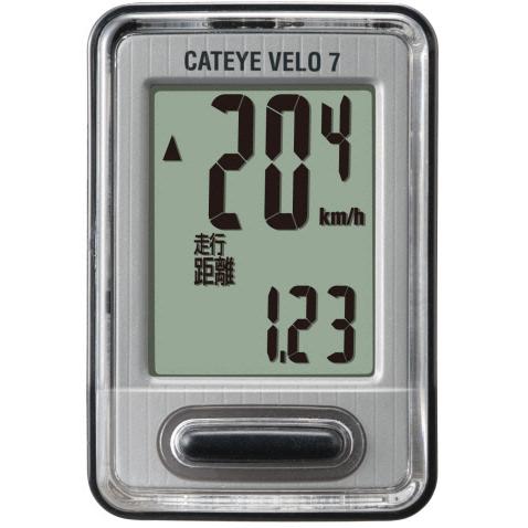 CATEYE キャットアイ VELO7 ベロ7 CC-VL520 有線式 ブラック サイクルコンピュータ サイコン : サイクルランドナニワ ...
