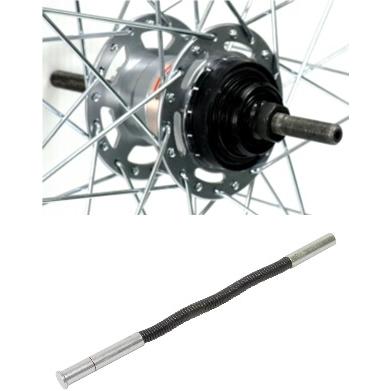 27×1-3/8 タイヤ付 ステンレス　内装3段　ローラーブレーキ　リア　後輪 ステンレスリム 27x1 3/8 内装3段ローラーブレーキ仕様 軸長191mm