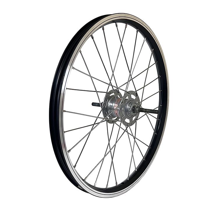 自転車用 リアホイール 20x1.50 後輪 黒 28H 内装3段 ローラー 自転車用 リアホイール 20x1.50 後輪 黒 28H 内装3段 ローラー