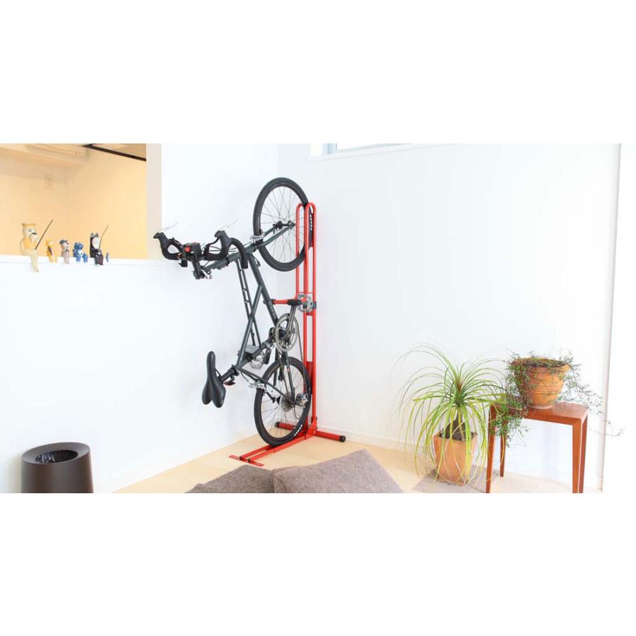 美品 サイクルロッカー 自転車 自立型 縦置きスタンド CS-650 ロードバイク自転車縦置きスタンド | CS-650