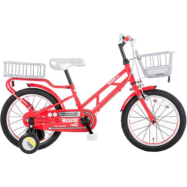 55 以上節約 あさひ しょうぼうしゃ 消防車 180 J 18インチ 子供用 ヒーローモーターズ 働く車 緊急車両 自転車