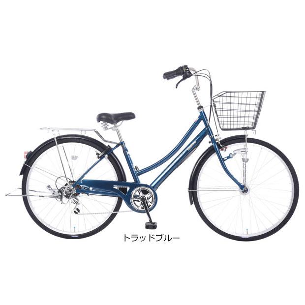 J068☆ベル無し☆普通自転車☆TRADLINE☆LEDオート☆6段変速☆27インチ