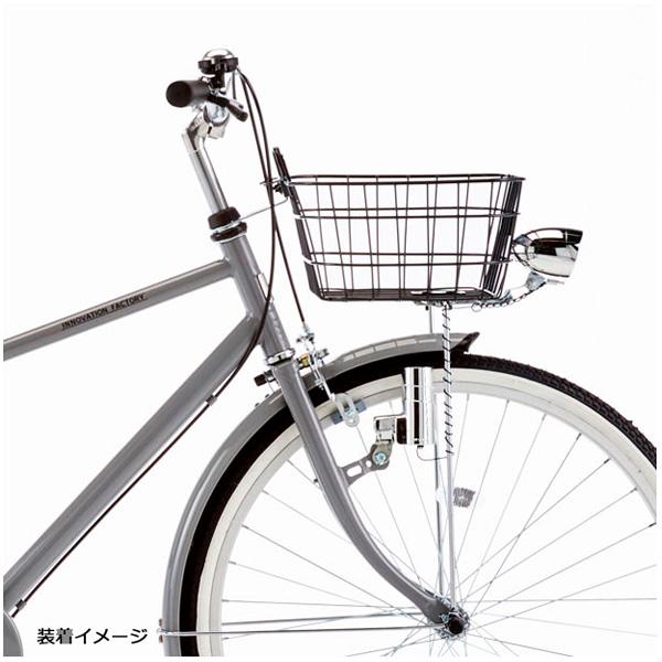 Asahi シティタイプ自転車 シルバー 前面バスケット付き あさひ（asahi） 「あさひ」イノベーションファクトリー ワイヤー