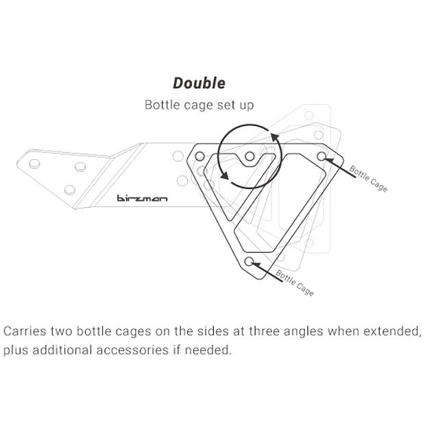 「送料無料」「バーズマン」Aeroman Hydration Carrier（エアロマン ハイドレーションキャリア）ボトルケージ用ブラケット | ブランド登録なし | 02