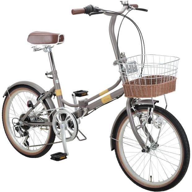 キャプテンスタッグ 折りたたみ自転車 20インチ 6段切替 管理B233 CAPTAIN STAG（キャプテンスタッグ） 折りたたみ自転車 20インチ カゴ