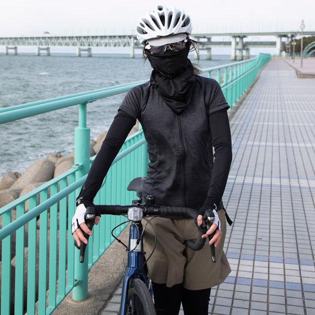 ヒンカピ サイクルジャージ 半袖 L ブラック 紫 ライド 自転車 スポーツ 上 あさひ（asahi） 「イルミック」ハーフスリーブジャージ -M 3バック