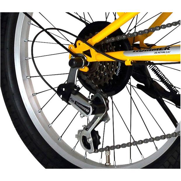 HUMMER ハマー FDB206 TANK-G 折りたたみ自転車 【定価33,000円】 20インチ シマノ6段変速 ミッドナイトブルー フロントキャリア付き ミニベロ 小径車 街乗り アウトドア タイヤ要交換 大阪 羽曳野 Amazon | HUMMER(ハマー) FDB206TANK-G 20インチ収納バッグセット