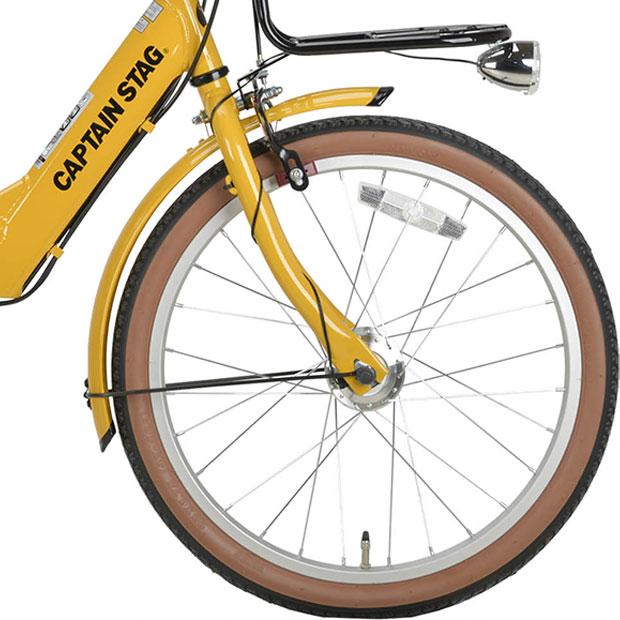 新品　折りたたみ自転車 コンタナFDB206AT 20インチ 6段変速 イエロー CAPTAIN STAG（キャプテンスタッグ） 「キャプテンスタッグ」コンタナ