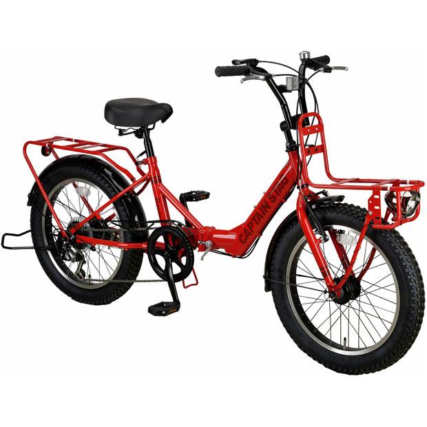 ☆未使用 20インチ 6段変速 折りたたみ自転車 キャプテンスタッグ クラシカルレッド 屋内保管☆ ナビーFDB206(レッド) - アウトドア・キャンプ用品 - キャプテンスタッグ