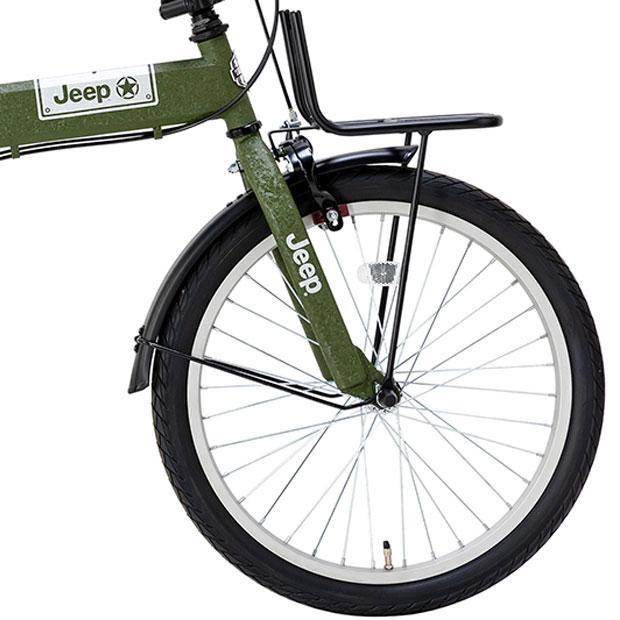 JEEP折りたたみ自転車モスグリーン Jeep（ジープ） 「ジープ」JE-206G 20インチ 折りたたみ自転車 -24