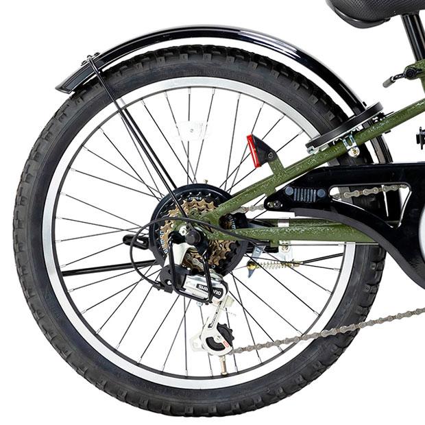 中古子供自転車２９２５　JEEP    ２０インチ　６段ギヤ　LEDダイナモライト　 身長１１０㎝前後 Jeep（ジープ） 「ジープ」JE-20S 20インチ 6段変速 オートライト 子供