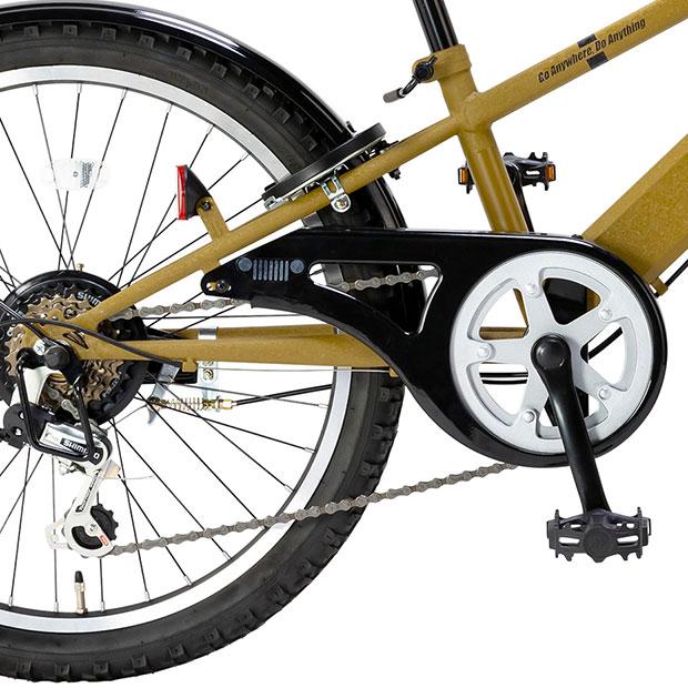 Jeep JE-225 22インチ 子供用自転車 キャメル Jeep（ジープ） 「ジープ」JE-22S 22インチ 6段変速 オートライト 子供