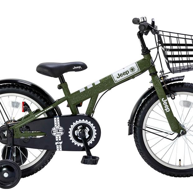 美品　Jeep 子供用自転車 18インチ　色オリーブ　Used Jeep（ジープ） 「ジープ」JE-18G 18インチ 子供用 自転車 -24