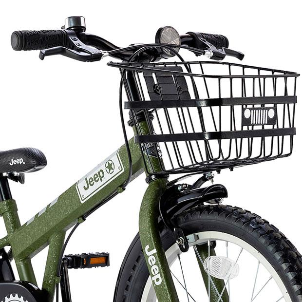 Jeep 子供用自転車 カーキ 前カゴ付き 楽天市場】年末年始ポイントアップ中 JEEP 完成品 子供用自転車 18