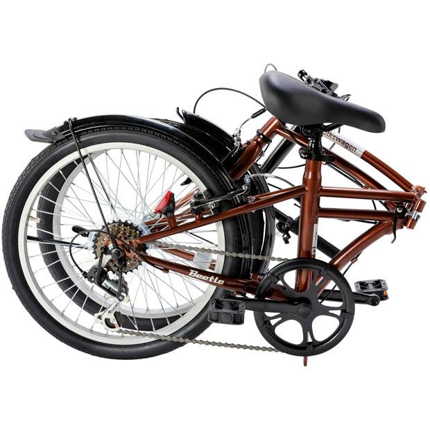 折りたたみ自転車「フォルクスワーゲン type-2 FDB-206 ホワイト」 折りたたみ自転車「フォルクスワーゲン type-2 FDB-206 ホワイト」 VW